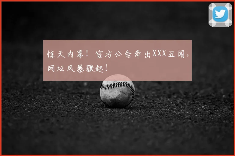 惊天内幕!官方公告牵出XXX丑闻,网坛风暴骤起!